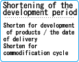 開発期間の短縮 製品開発・納期短縮 商品化サイクル短縮